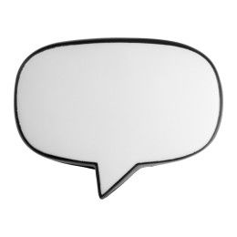 Custom Speech Bubble Stress Reliever - White 