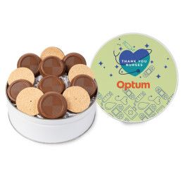 Custom Truffle Cookie Tin for Nurse Appreciation