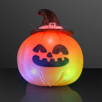 Custom Soft Blinky Halloween Rings, Assorted - Blank - In Use 