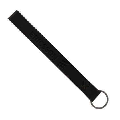 Promo Hayward Leather Wrist Keychain - Black/Black
