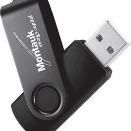 Custom Two-Tone Rotate Flash Drive-8 GB - Black Custom Two-Tone Rotate Flash Drive-8 GB - Black