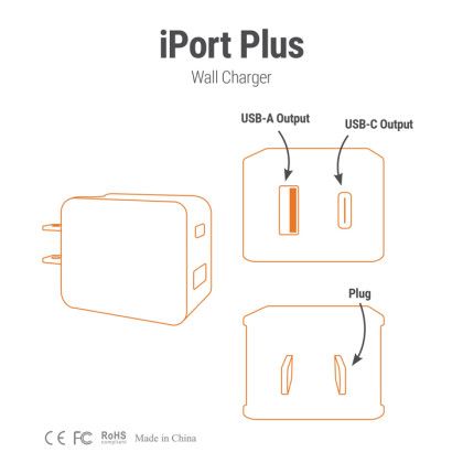 Custom iPort Plus Wall Charger - Diagram