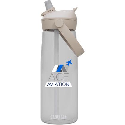 Custom CamelBak Thrive 25 oz Flip Straw Bottle with Tritan Renew - Clear