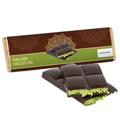 Custom Dubai Chocolate Bars - Dark Chocolate 2.25 oz - Gold 
