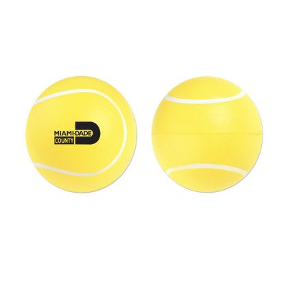 Custom Tennis Ball Stress Reliever - Yellow Custom Tennis Ball Stress Reliever - Yellow