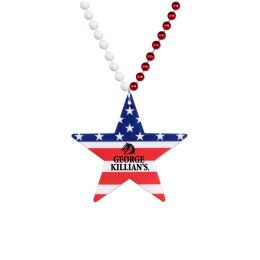 Custom Star Patriotic Medallion Beads Custom Star Patriotic Medallion Beads