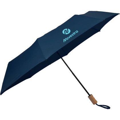 Custom 46" Recycled 3-Folding Umbrella - Navy