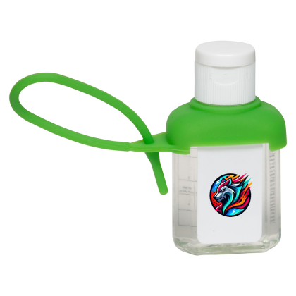 Custom Caddy Strap 1 oz Alcohol Free Hand Sanitizer - Green 