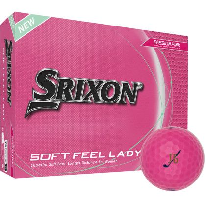 Custom Srixon Soft Feel Golf Balls - 12 Pack - Pink Custom Srixon Soft Feel Golf Balls - 12 Pack - Pink