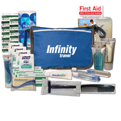 Custom Trek Safe Travel Kit - Blue 