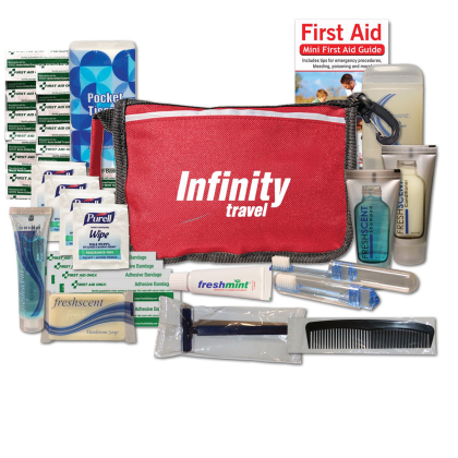 Custom Trek Safe Travel Kit - Red