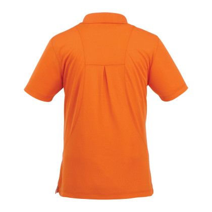 Custom Women's Albula SS Polo - Saffron/White Back view