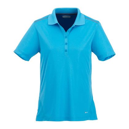 Custom Women's Albula SS Polo - Chill/Steel Grey Front view