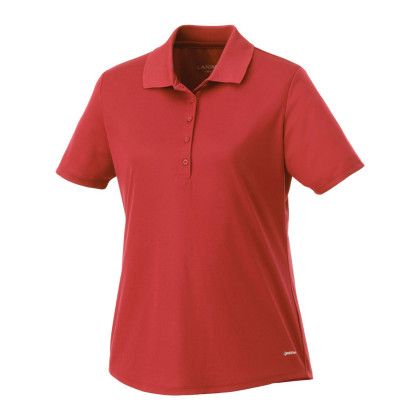 Custom Women's Edge Short Sleeve Polo - Team Red Front view