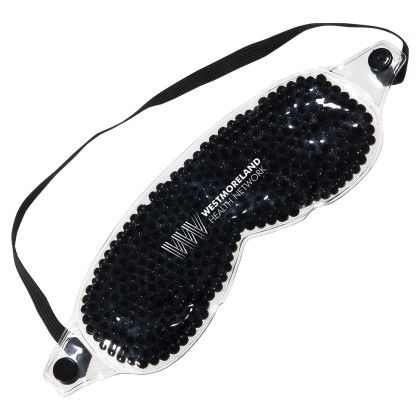 Custom Aqua Pearls Spa Mask Hot/Cold Pack - Black