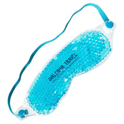 Custom Aqua Pearls Spa Mask Hot/Cold Pack - Aqua 