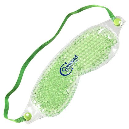 Custom Aqua Pearls Spa Mask Hot/Cold Pack - Green