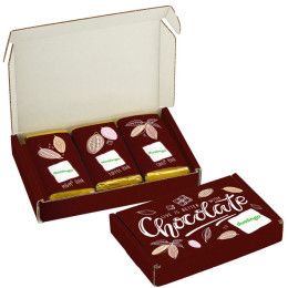 Custom Triple Treat Chocolate Bar Set with Logo