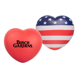 Custom Patriotic Heart Stress Reliever