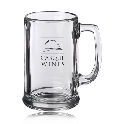 Custom 15 oz. Libbey Rim Base Beer Mugs - Clear 