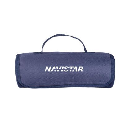 Custom Roll Up Fleece Blanket - Navy Blue 