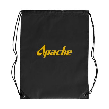Custom Nylon Drawstring Backpack - Black 