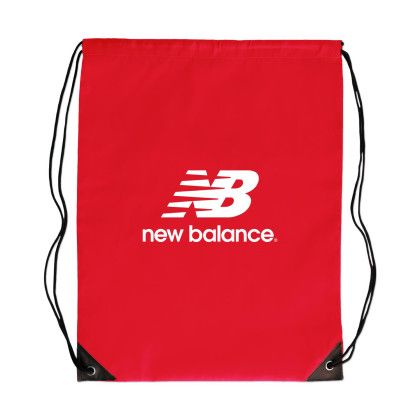 Custom Nylon Drawstring Backpack - Red