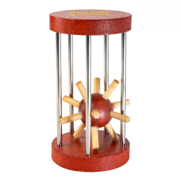 Custom Wooden Cage Puzzle - Natural