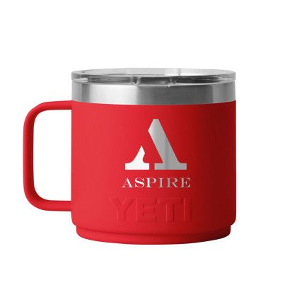 Custom YETI Rambler 14 oz. Stackable Mug with DuraSip Ceramic Lining - Red Rescue