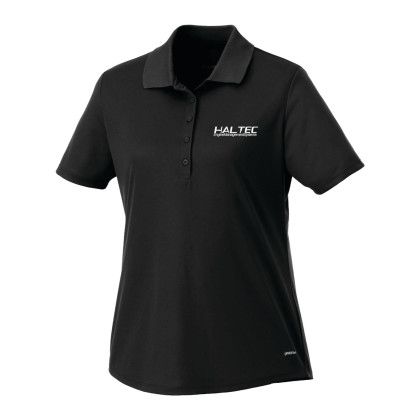 Custom Women's Edge Short Sleeve Polo - Black 