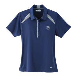 Custom Women's QUINN Short Sleeve Polo - Vintage Navy 