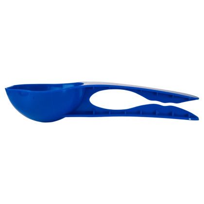 Custom Pet Food Scoop - Blue Side View 