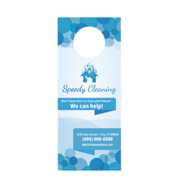 Custom Full Color 1-sided Door Hanger - 3.5" x 8.5"- Front View Custom Full Color 1-sided Door Hanger - 3.5" x 8.5"- Front View