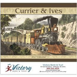 Custom Economy Appointment Calendar - Currier & Ives Custom Economy Appointment Calendar - Currier & Ives