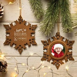 Imprinted Wood Photo Ornament Imprinted Wood Photo Ornament