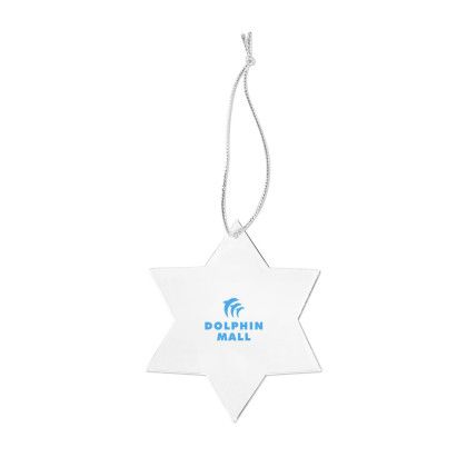 Custom Acrylic Style Star of David Ornament