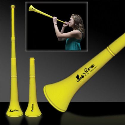 Custom Collapsible Stadium Horn - Yellow - 28 Inch Custom Collapsible Stadium Horn - Yellow - 28 Inch