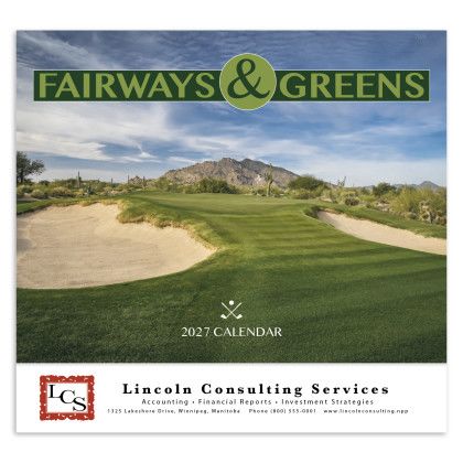 Custom Economy Appointment Calendar - Fairways & Greens