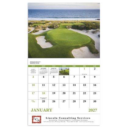 Custom Economy Appointment Calendar - Fairways & Greens - Calendar view