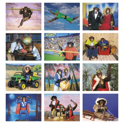 Custom Economy Appointment Calendar - Monkey Mischief - Month view