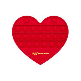 Custom Push Pop Bubble Heart Shape Fidget Sensory Toy