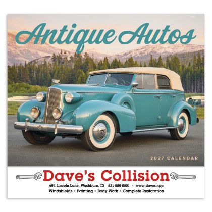 Custom Economy Appointment Calendar - Antique Autos