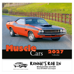 Muscle Cars Wall Calendar - Stapled - Front Muscle Cars Wall Calendar - Stapled - Front