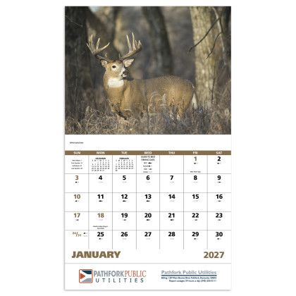 Custom Economy Appointment Calendar - Wildlife Portraits - Calendar view