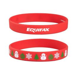 Custom Christmas Silicone Wristband Bracelet Custom Christmas Silicone Wristband Bracelet