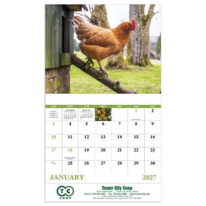 Custom Economy Appointment Calendar - Agriculture - Calendar view