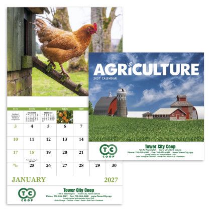 Custom Economy Appointment Calendar - Agriculture - Front view