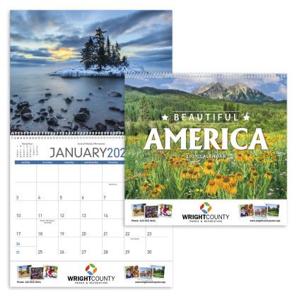 Custom Triumph® Premium Appointment Calendar - Beautiful America - Front view Custom Triumph® Premium Appointment Calendar - Beautiful America - Front view