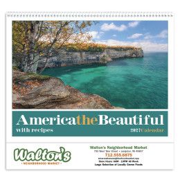 Custom Premium Appointment Calendar - America the Beautiful with Recipes