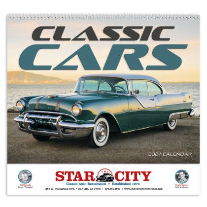 Custom Triumph® Premium Appointment Calendar - Classic Cars